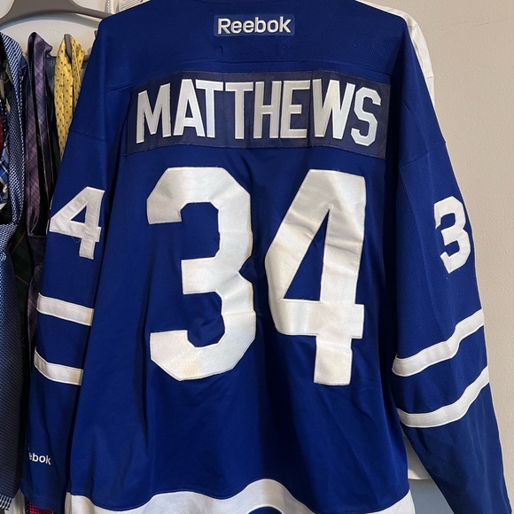Reebok Blue and White Toronto Maple Leafs Jersey - Picture 2 of 5